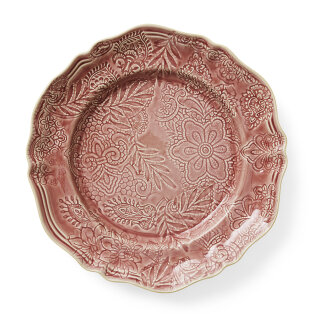 Large Round Dish - Old Rose